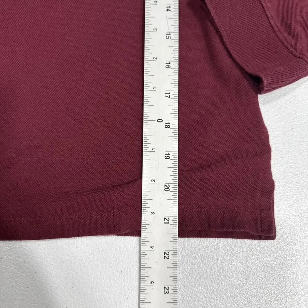 Lot Of 2 Old Navy School Uniform Long Sleeves Polo Shirts Wine Color Size XL (14